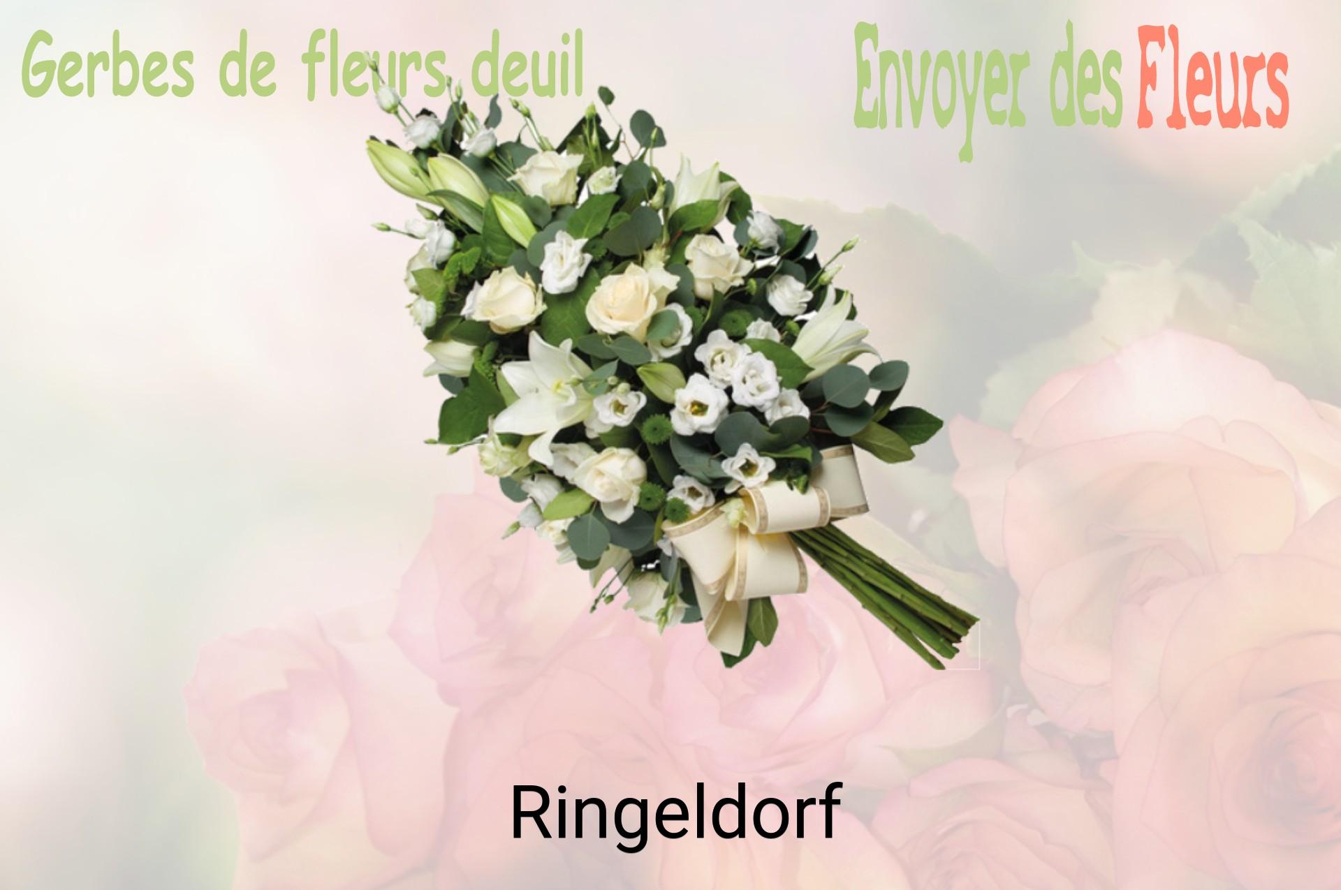 Gerbe de fleurs de deuil livrée à Ringeldorf
